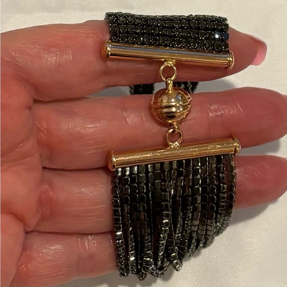 G.I.L.I Bronzo Italia 6-1/2 inch hematite bracelet!! Statement piece! ❤️ - Picture 4 of 4